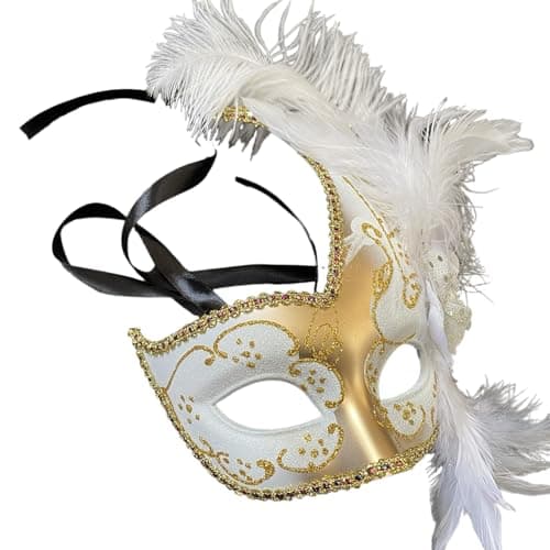 MasqStudio Brocade Lace Masquerade Mask for Mardi Gras & Parties