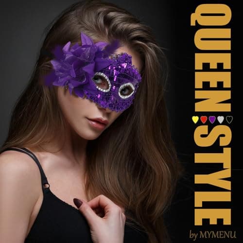 Men's & Women's Shiny Masquerade Masks for Halloween Party Prom