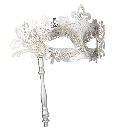 Hoshin Masquerade Mask with Stick for Women