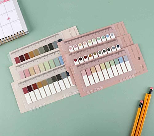 1200 Pcs Morandi Colored Book Tabs, Writable Index Flags for Notebooks