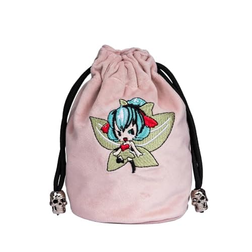Velvet Dice Bag with Octopus Pattern for Tabletop Roleplaying Games
