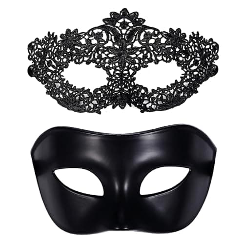 OIDEA Roman Greek Venetian Mask for Couple Halloween Party Costume Ball