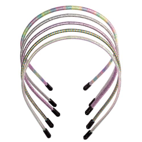 Minihope Skinny Multicolor Headbands - 6 Pack Durable & Adjustable - Instant Style
