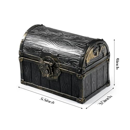 Large DNDND Mimic Chest Dice Storage Box for 6 Sets of Polyhedral Dice - Great Gift for D&D Players and DM Masters