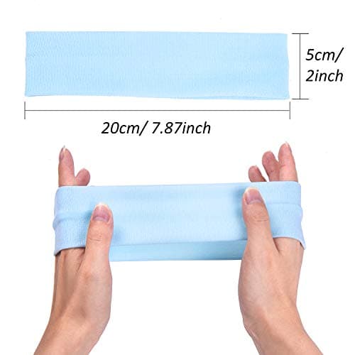DERAYEE Women's Yoga Hair Bands, 12 Colors Soft Elastic Workout Headbands