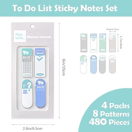 Sticky Tabs and Page Markers for Annotating Books, Office, and Study Supplies