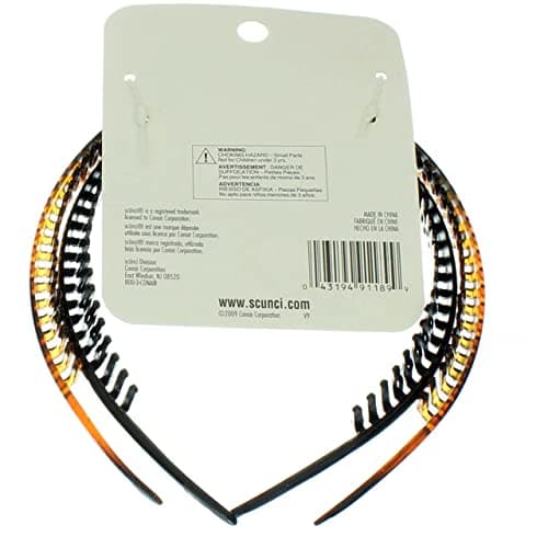 Scunci 2.5 cm comfort hold hair headbands - 6 ea