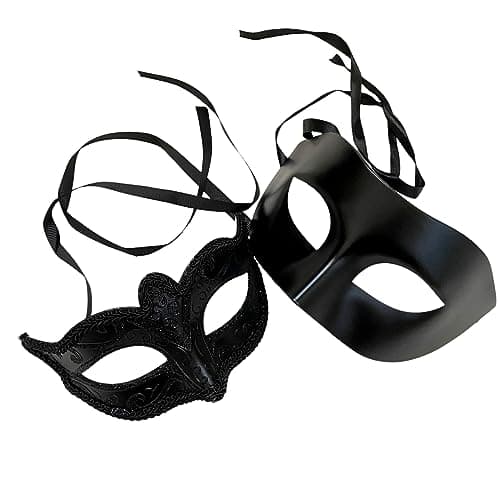 MasqStudio Couples Masquerade Ball Mask for Cosplay & Mardi Gras Prom
