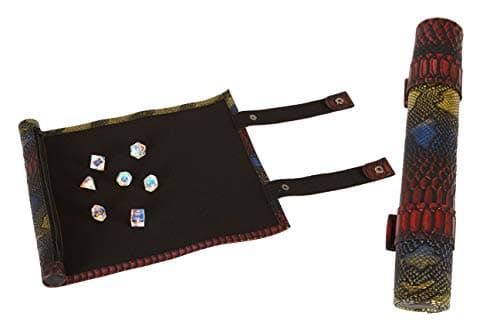 Forged Dice Co Scroll Dice Tray & Mat with Zippered Holder - DND Dice Storage