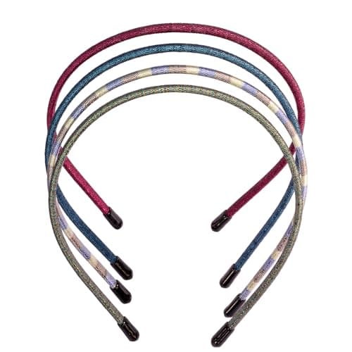 Minihope Skinny Multicolor Headbands - 6 Pack Durable & Adjustable - Instant Style
