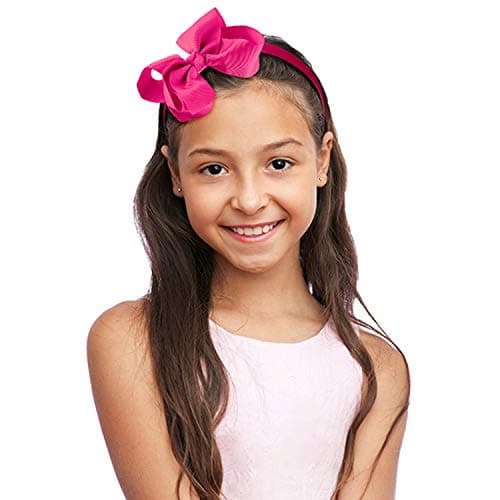 SIQUK 12 Piece Bow Headbands for Girls with Ribbon Bow | Boutique Grosgrain Headbands - 12 Colors