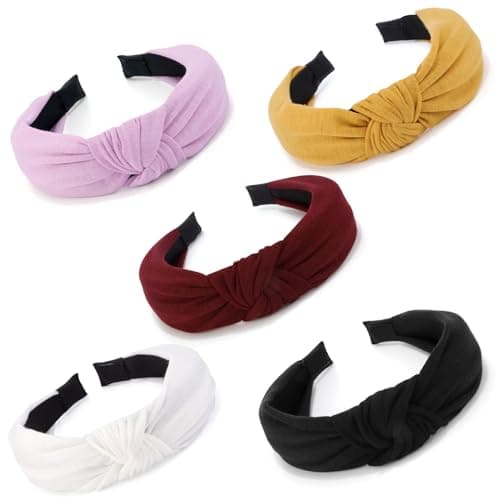 Women & Girls Stylish 5PCS Knotted Headbands