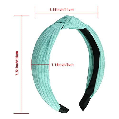 SIQUK Cross Knot Wide Cloth Knotted Headbands for Women and Girls | Stylish 15 Pieces Top Knot Headband Turbans