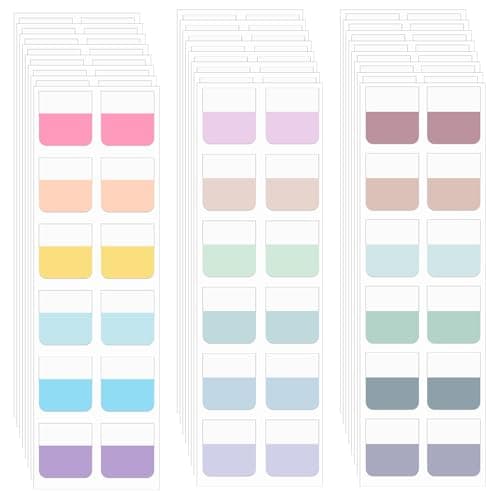 360pcs Colorful Book Markers & Tabs, Reusable for Books, Notebooks & Bibles, 18 Colors