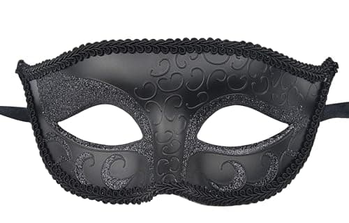 KEFAN 2 Pack Couple's Venetian Masks for Masquerade Ball Carnival Mardi Gras Prom