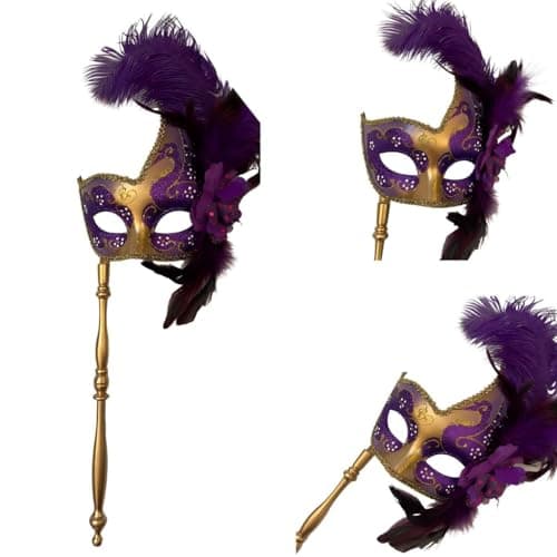 MasqStudio Brocade Lace Masquerade Mask for Mardi Gras & Parties