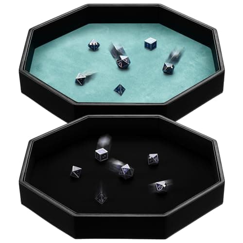 Octagon Dice Tray 11.5 Inch Dice Mat for RPG Table Games