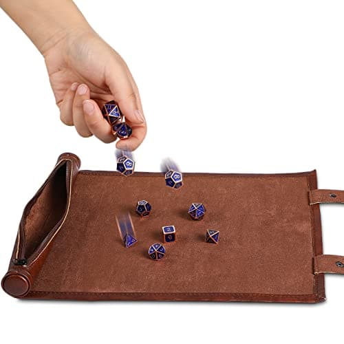 Civaner Brown & Black Dice Mat & Bag Christmas Game Accessories