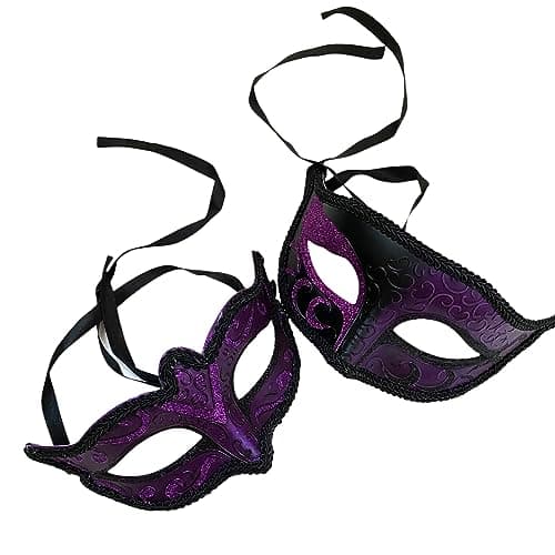 MasqStudio Couples Masquerade Ball Mask for Cosplay & Mardi Gras Prom