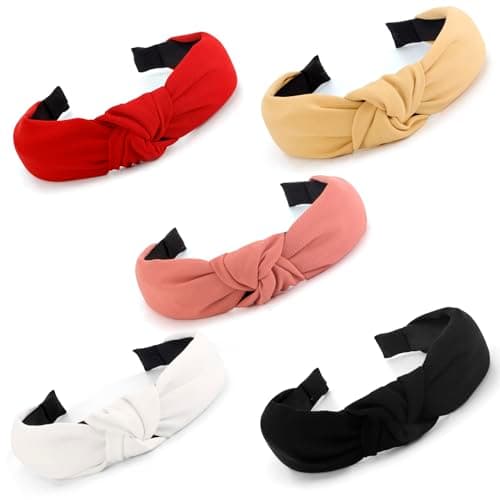 Women & Girls Stylish 5PCS Knotted Headbands