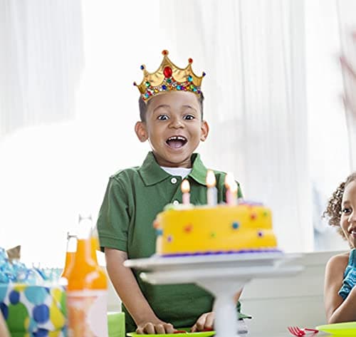 DIY Jeweled Foam Kid's Party Crowns, Pack of 6