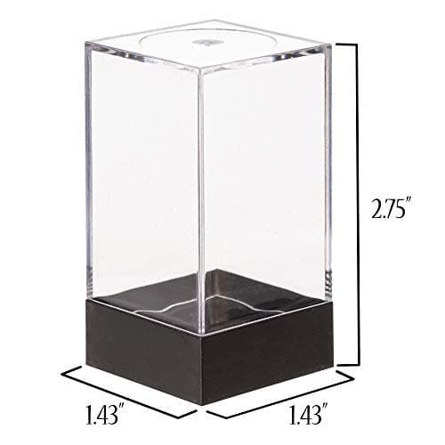 Clear Acrylic Dice Box for Wiz Dice Figurines & Collectibles - 10 ct