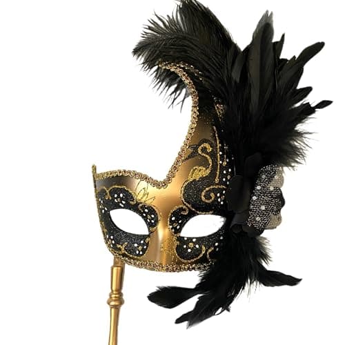 MasqStudio Brocade Lace Masquerade Mask for Mardi Gras & Parties