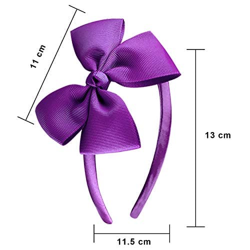 SIQUK 28 Pieces Bow Headbands Grosgrain Ribbon Headband with Bow Hair Bows Hair Bands for Girls - Multicolor Selection