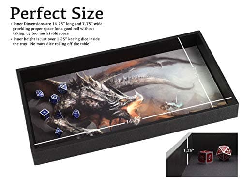 Forged Dice Co. Reversible 14" Dice Tray & Rolling Mat