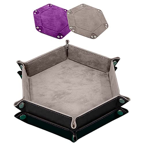 SIQUK 2 Pieces Dice Tray for Dice Games