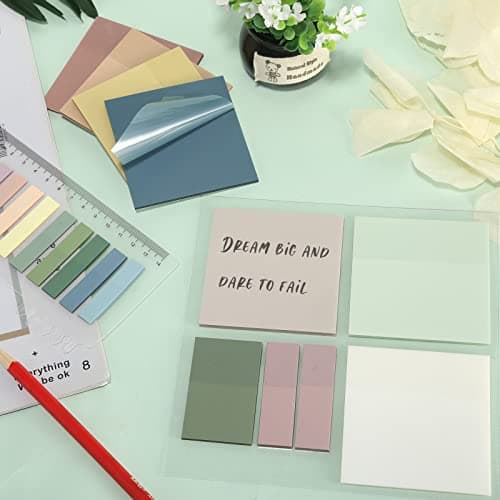 ONEDONE Transparent Sticky Notes - 700 Sheets for Book Marking