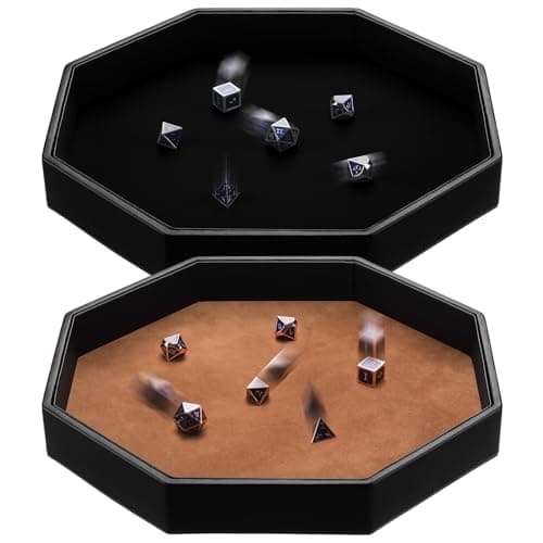 Octagon Dice Tray 11.5 Inch Dice Mat for RPG Table Games