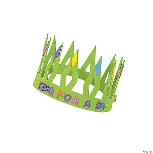 Kids' DIY Crowns with Letters and Shapes - 12 Crowns, 312 Letters, 250 Shapes