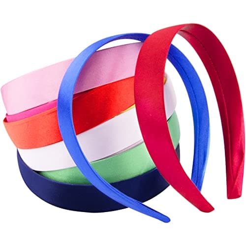 Duufin 30 Pieces Satin Headbands for Women and Girls