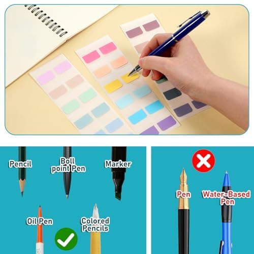 360pcs Colorful Book Markers & Tabs, Reusable for Books, Notebooks & Bibles, 18 Colors