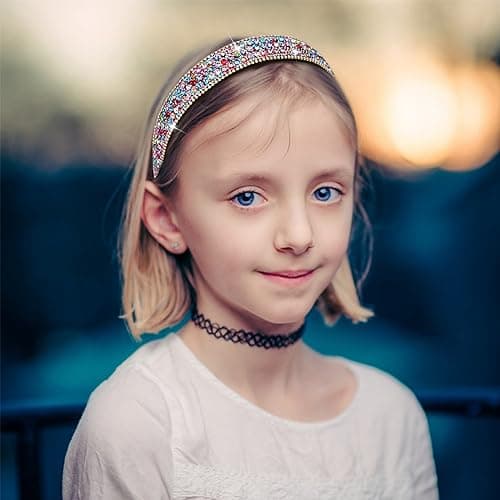 Wecoe Rhinestone Headbands for Women and Girls