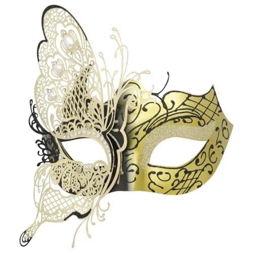 Coddsmz Mysterious Venetian Butterfly Lady Masquerade Mask for Halloween Party Evening Prom Ball
