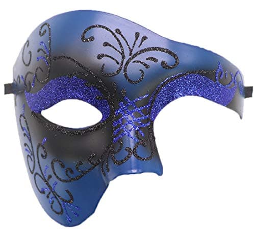 Coolwife Phantom of the Opera One-Eyed Masquerade Mask Costumes