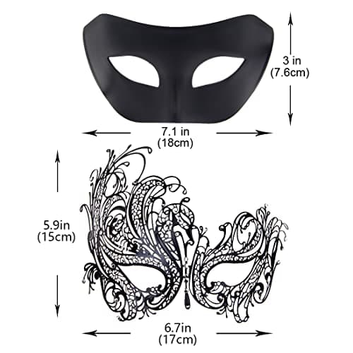 Couple Venetian Masquerade Mask