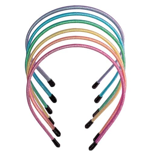 Minihope Skinny Multicolor Headbands - 6 Pack Durable & Adjustable - Instant Style