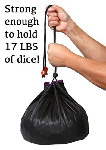Forged Dice Co. Pouch of The Endless Hoard - 7 Pockets, Holds Over 1,000 Dice - Brown/Green