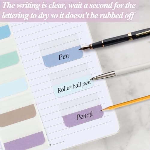 Joyberg 660P Reusable Colorful Tabs for Notebooks and Binders