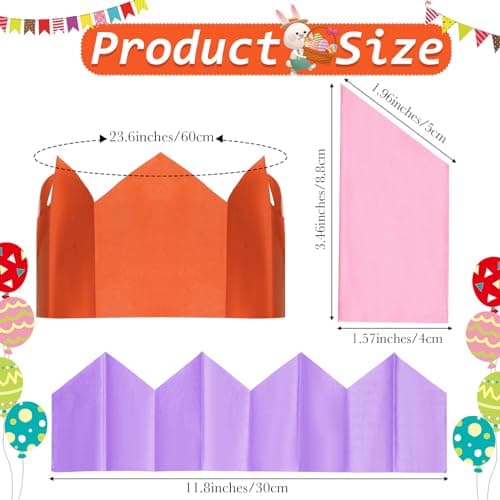 Fainne Tissue Paper Crowns Christmas Crackers for Family DIY Crafts