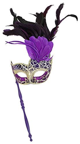 Coolwife Feather Masquerade Mask for Halloween and Cosplay