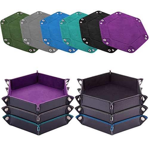 SIQUK Hexagon Dice Tray for RPG, DND and Board Games