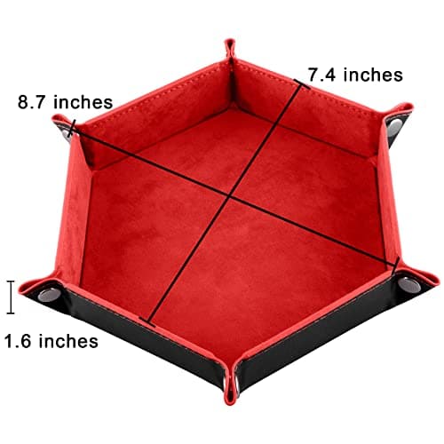 SIQUK Hexagon Dice Tray for RPG, DND and Board Games