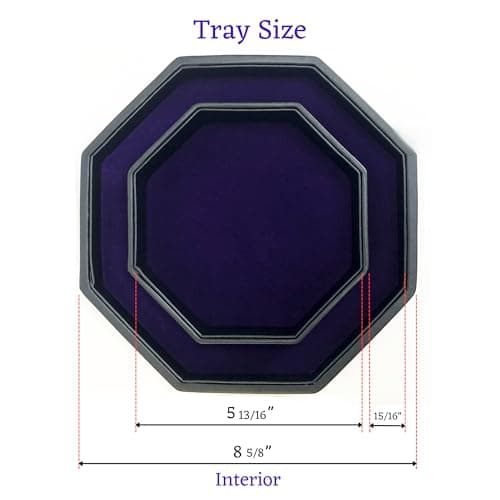 Dragon Seal Royal Purple Felt RPG Dice Tray with Storage Lid