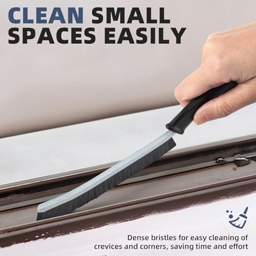 Bristle Crevice Cleaning Brush - Multifunctional Household Cleaning Tools (Black)