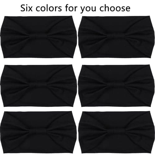 XTREND 4 Packs Wide Elastic Knotted Headbands Bohemian Style+='