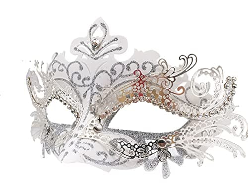 Geek-M Couple Masquerade Mask for Mardi Gras, Christmas, & New Year Parties